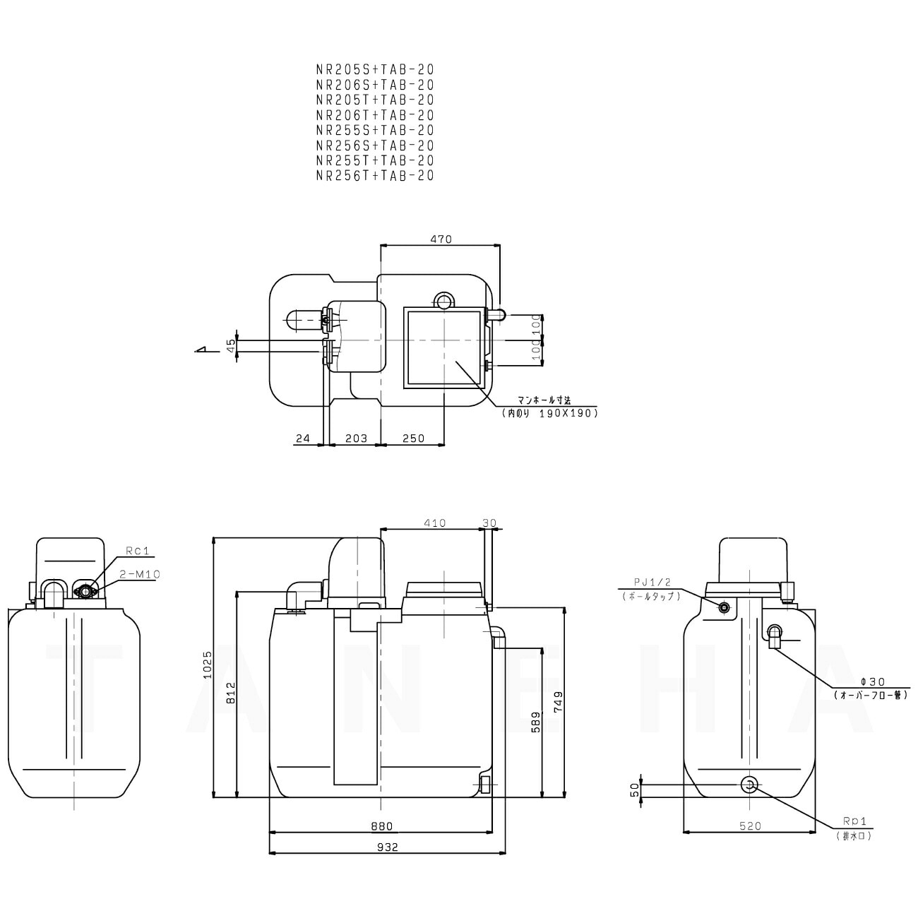 川本製作所 NR206S+TAB-20+付属品ｾｯﾄ付 単相200w . : ﾎｰﾑﾎﾟﾝﾌﾟ ｶﾜｴｰｽ