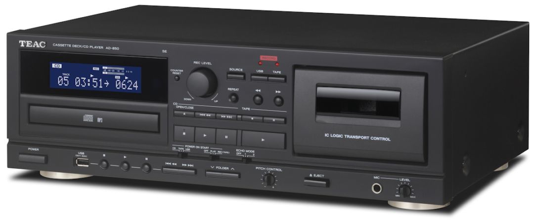 TEAC AD-850 カセットデッキ CDプレーヤー 本体 AD-850-SE ブラック カセットデッキ/CDプレーヤー TEAC
