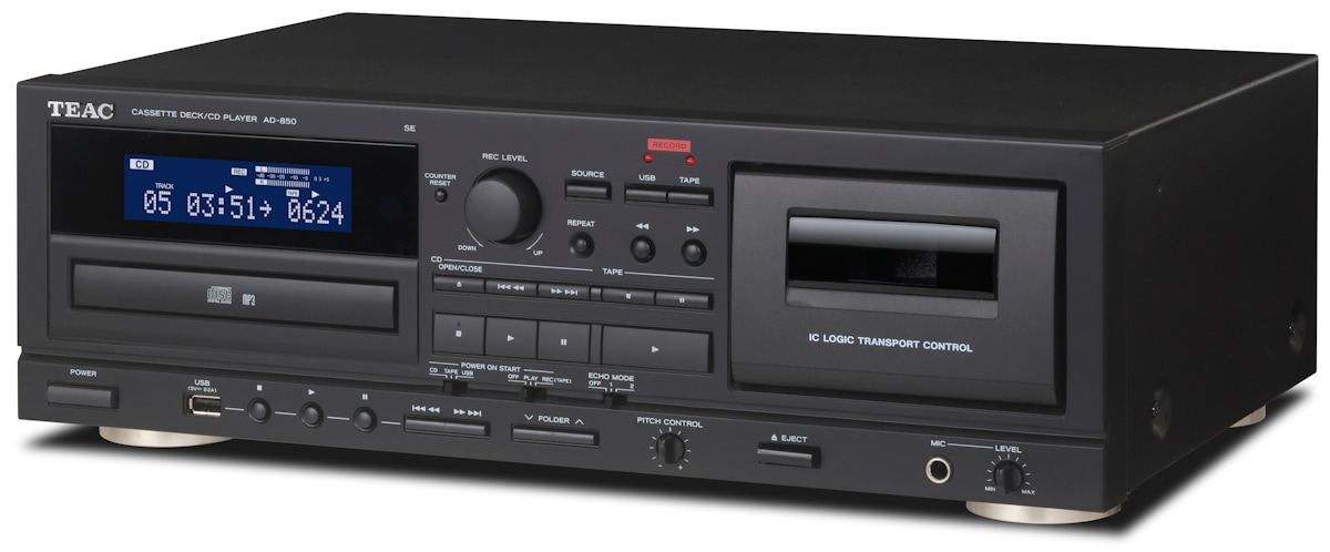 AD-850-SE ブラック カセットデッキ/CDプレーヤー TEAC