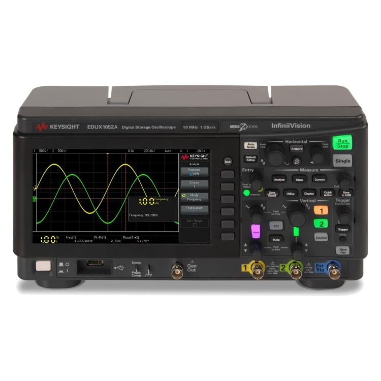 【新品】キーサイト・テクノロジー オシロスコープ:2Ch、50 MHz EDUX1052A