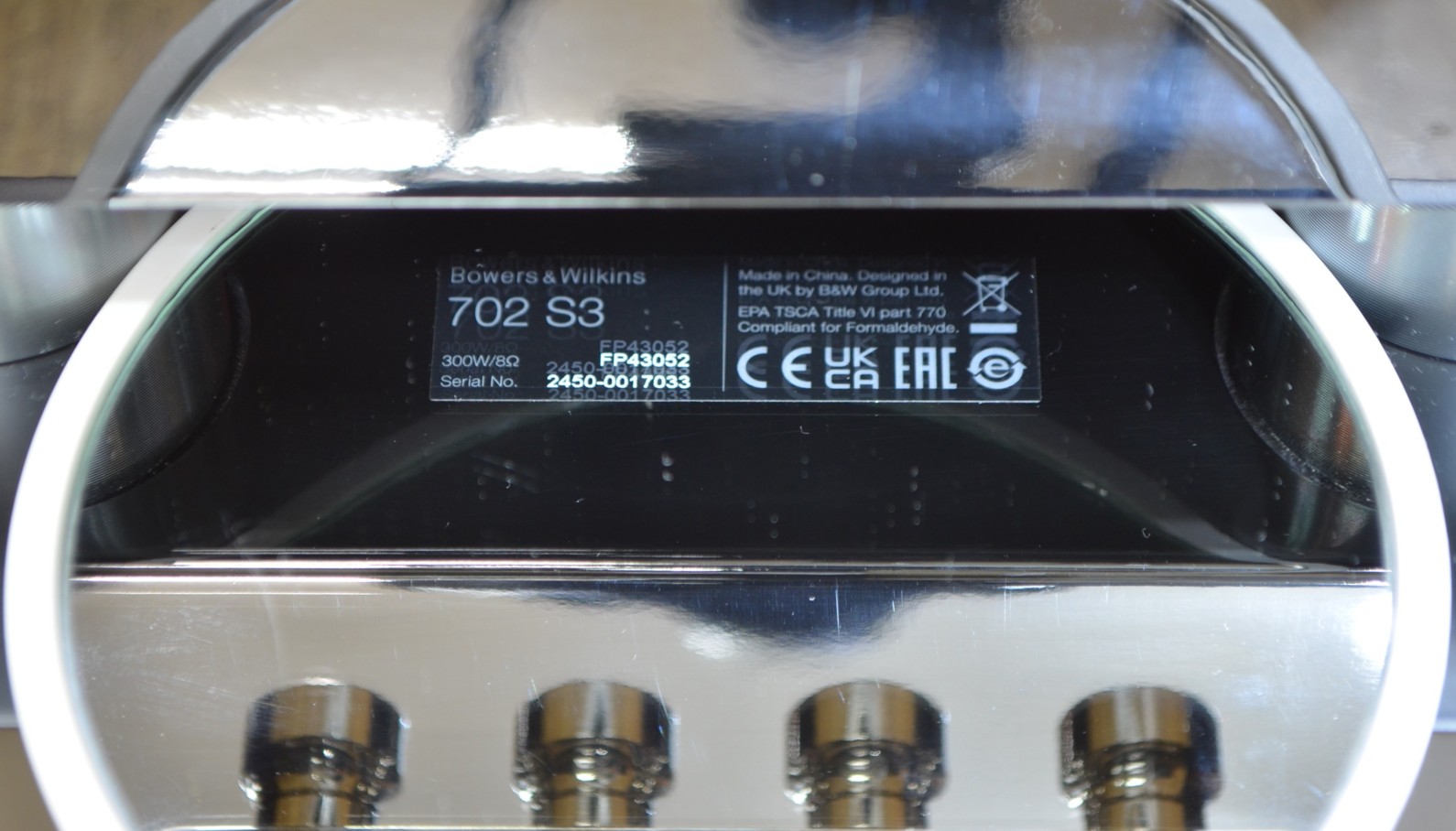 ����ʡ�B&W 702S3(BK)(��Ȣ����)