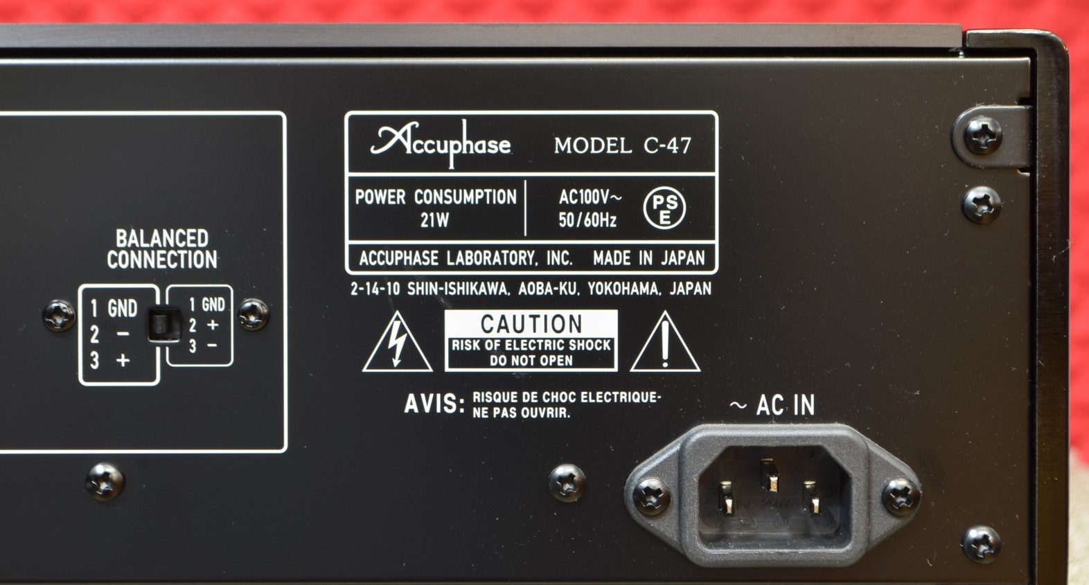 ����ʡ�Accuphase C-47(��Ȣ����)(�ե��Υ����饤����)