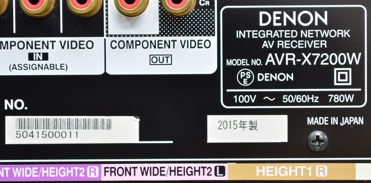 Ÿ���ʡ�DENON AVR-X7200WA(��Ȣ����)(���֥����)