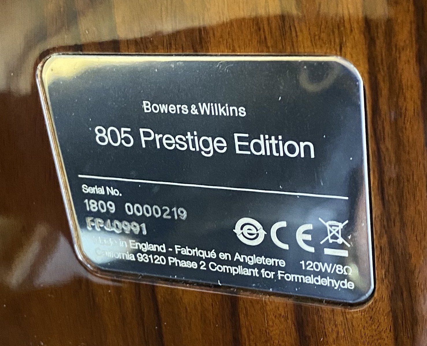 ����ʡ�B&W 805D3 Prestige Edition(FS-805D3��)(��Ȣ�ʤ�)
