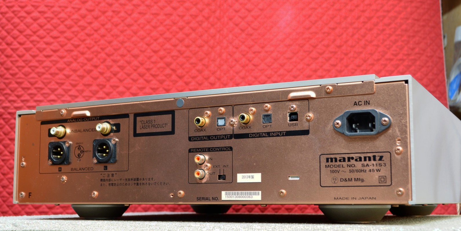 �����;Marantz  SA-11S3(��Ȣ����)(�ԥå����å׸򴹺Ѥ�)