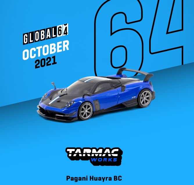 T64G-TL014-BL　1/64　Pagani Huayra BC Blu Francia / Black