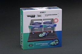 T64D-001-PS　1/64 Pit Garage Diorama - FALKEN + Porsche 911 GT3 R (991)