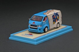 T64-038-MR　1/64　Toyota Hiace Widebody　Mr. Men Little Miss 50th Anniversary With metal oil can