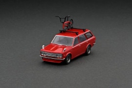 T64G-026-RE 1/64 Datsun Bluebird 510 Wagon Red