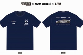 Tarmac Works x MOON Equipped x LOR T-Shirt Navy