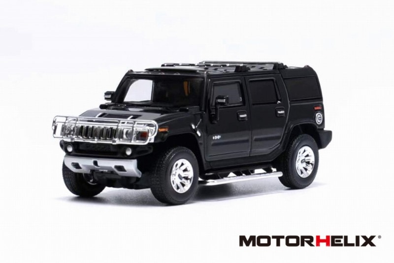 ※発売中止※　MOTORHELIX　TK-MD6401AMD　1/64 Hummer H2-SUV　Metallic Black