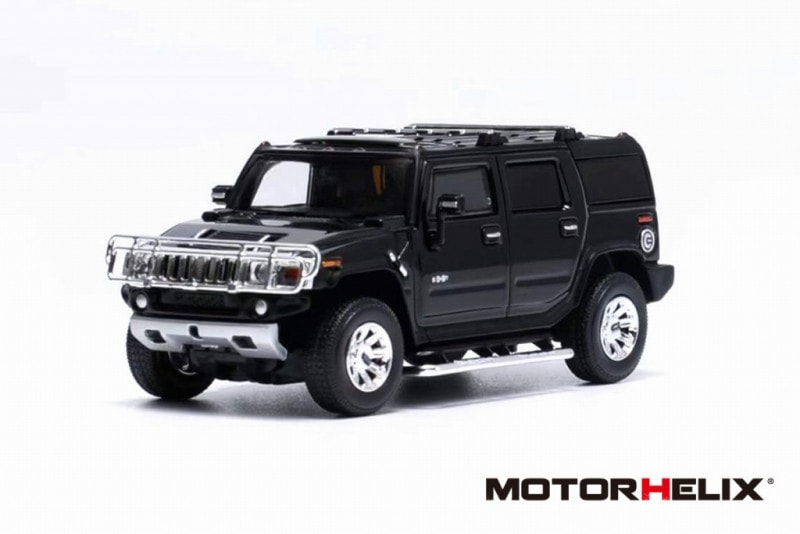 ★予約商品　MOTORHELIX　TK-MD6401AMD　1/64 Hummer H2-SUV　Metallic Black