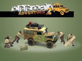 TARMACWORKS AD-76496MJ 1/64 Figure Set - Off Road Adventure 2