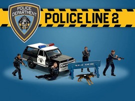 TARMACWORKS　AD-76497MJ　1/64　Figure Set -　Police Line 2