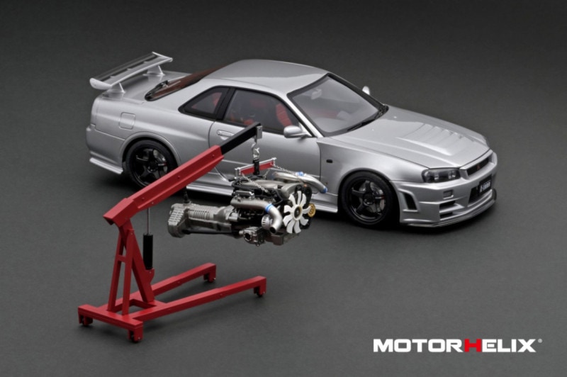 【オンラインショップ限定モデル】　MOTORHELIX　TK-M83404　1/18　 NISSAN SKYLINE GT-R(R34) Z-TUNE Silver