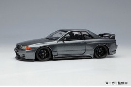 ★予約商品 MakeUp/EIDOLON EM412A 1/43 Garage Active Skyline GT-R Wide body (RC-VI Wheel) ガンメタリック