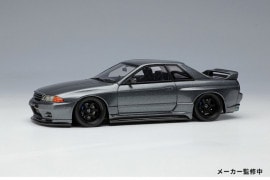 ★予約商品　MakeUp/EIDOLON　EM412A　1/43　Garage Active Skyline GT-R Wide body (RC-VI Wheel)　ガンメタリック