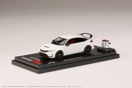 ★予約商品　HobbyJapan　HJ641063W　1/64　ホンダ シビック TYPE R (FL5) エンジンディスプレイモデル付 チャンピオンシップホワイト