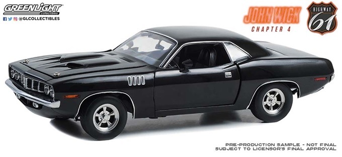 ★予約商品　Highway 61　HWY-18045　1/18　John Wick: Chapter 4 (2023) - 1971 Plymouth 'Cuda