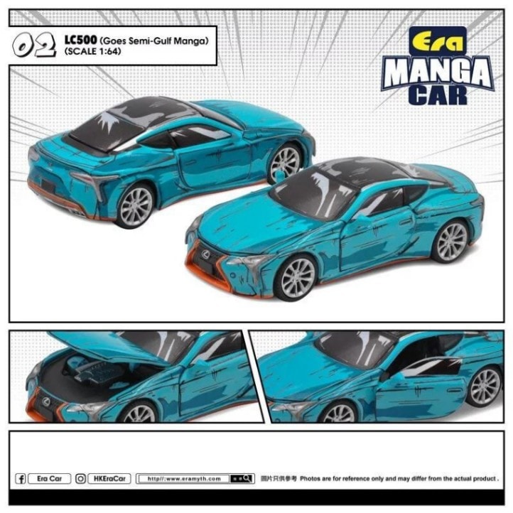 ★予約商品　EraCar　LS22ME002　1/64　LC500 (LC50 Semi-Gulf Manga)