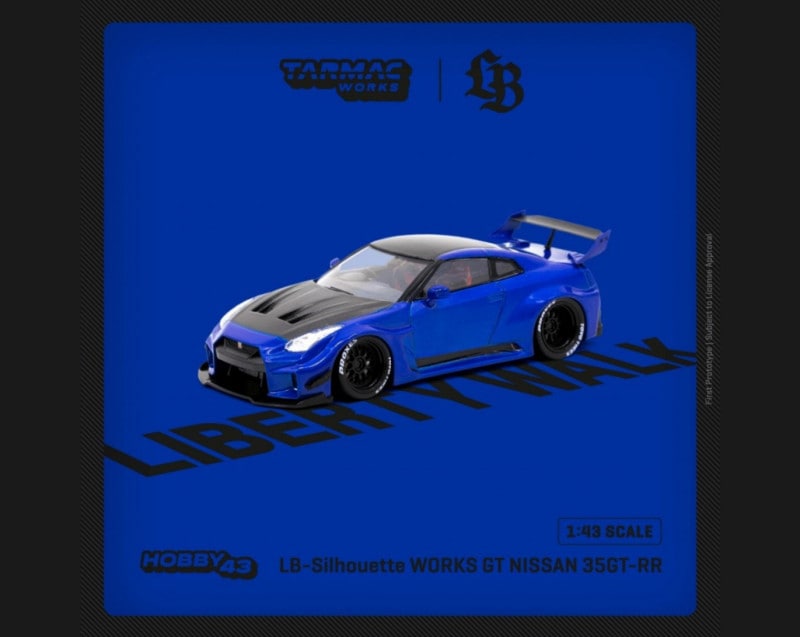 TARMACWORKS　T43-022-BLU　1/43　LB-Silhouette WORKS GT NISSAN 35GT-RR Candy Blue