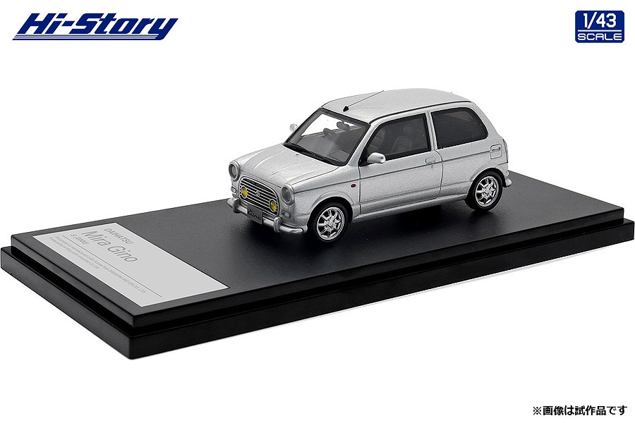 ★予約商品　ハイストーリー　HS420SL　1/43　DAIHATSU Mira Gino S (2000)  シルバーメタリック