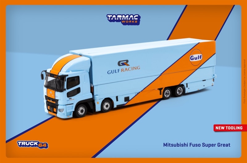 TARMACWORKS　T64T-TL001-GULF　1/64　Mitsubishi Fuso Super Great GULF Racing