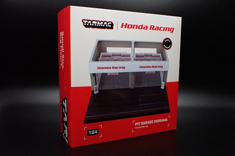 TARMACWORKS　T64D-TL001-HONDA　1/64　Pit Garage Diorama Honda Racing