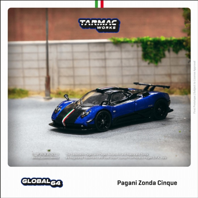 TARMACWORKS　T64G-TL021-BL　1/64　Pagani Zonda Cinque Blu Francia