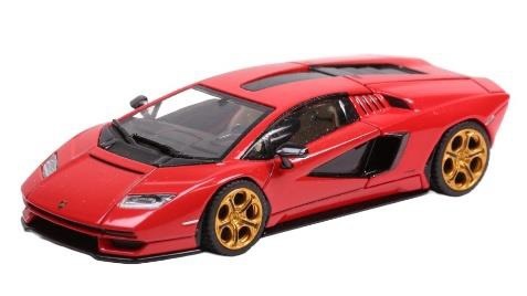 ★予約商品　Hung Hing Toys　HS003-02A　1/64　ランボルギーニー・カウンタック LPI 800-4 (Red) (gold wheel rims)