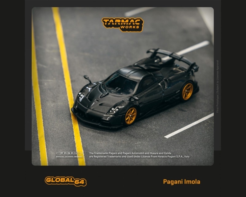 TARMACWORKS　T64G-TL046-GY　1/64　Pagani Imola Grigio Knockhill