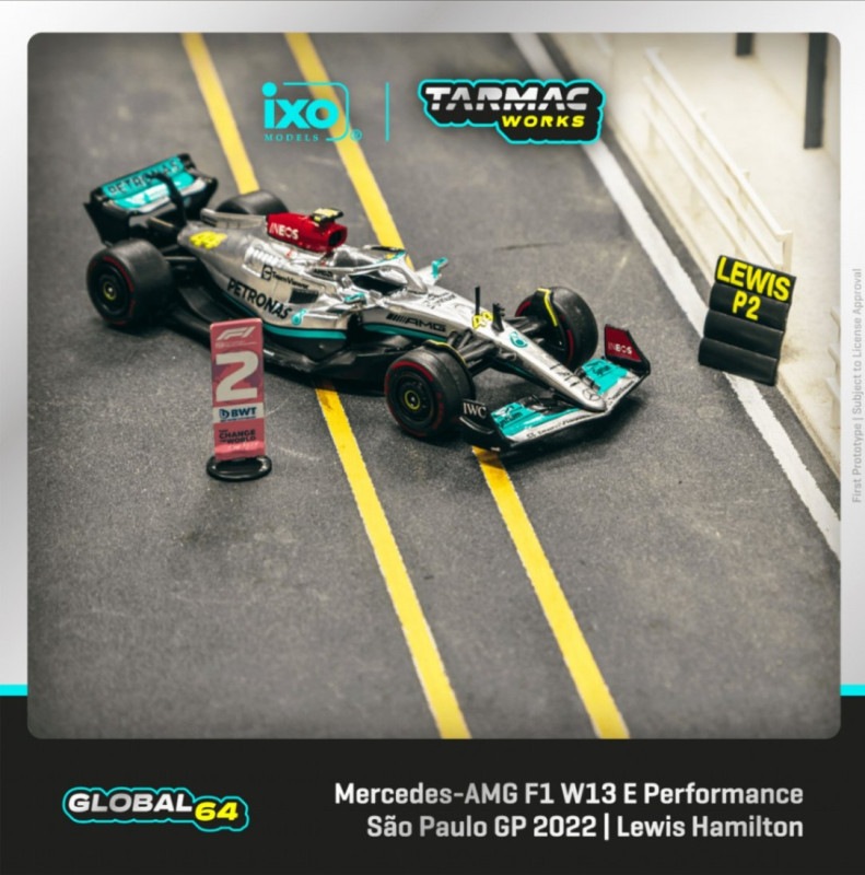 TARMACWORKS　T64G-F044-LH1　1/64　Mercedes-AMG F1 W13 E Performance Sao Paulo Grand Prix 2022