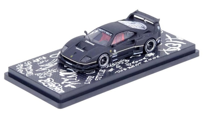 ★予約商品　INNO MODELS　IN64-LBWKF40-HKTS23　1/64　LB-WORKS F40 マットブラック Hong Kong Toycar Salon 2023 イベント限定モデル