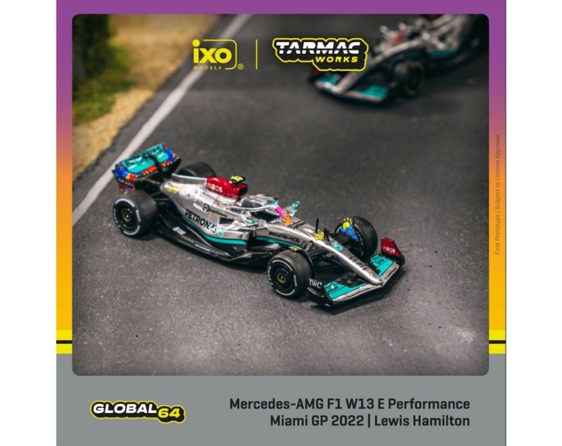 TARMACWORKS　T64G-F044-LH2　1/64　Mercedes-AMG F1 W13 E Performance Miami Grand Prix 2022