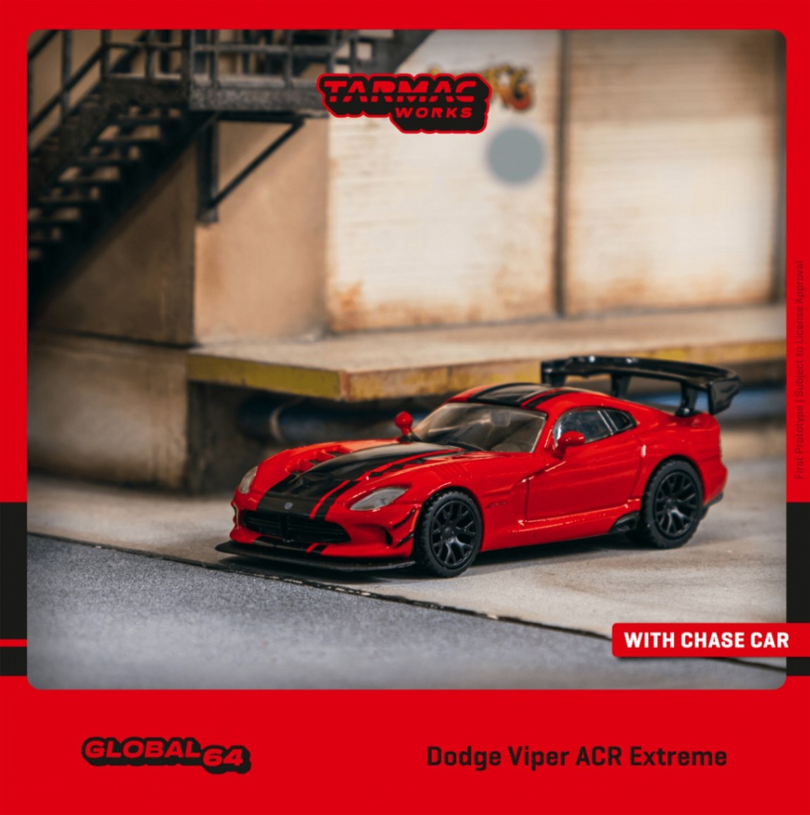 VIPER タペストリー TARMACWORKS T64G-TL028-RE 1/64 Dodge Viper ACR Extreme Red