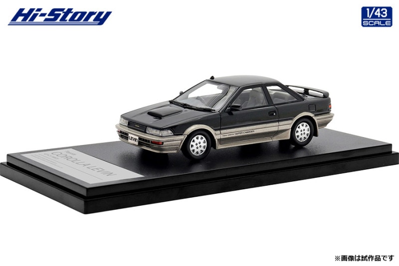 ★予約商品　ハイストーリー　HS447BK　1/43　Toyota COROLLA LEVIN GT-Z (1987)  シューティングトーニング