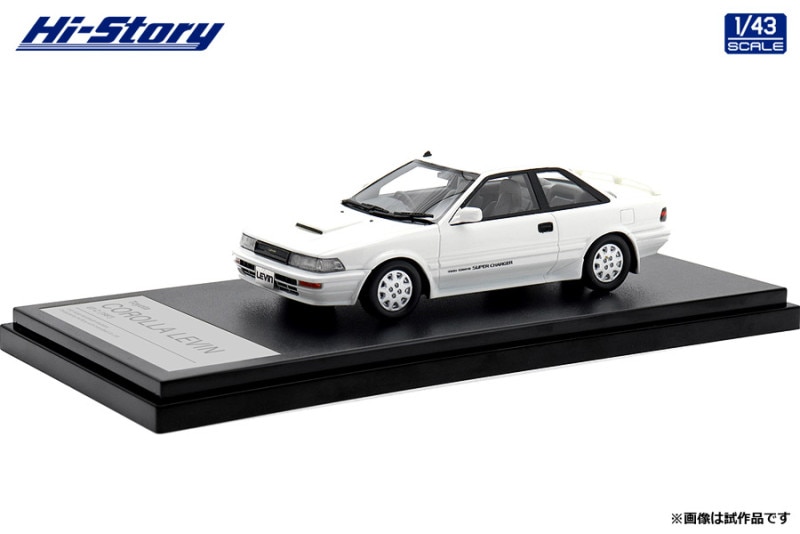 ★予約商品　ハイストーリー　HS447WH　1/43　Toyota COROLLA LEVIN GT-Z (1987)  スーパーホワイトⅡ