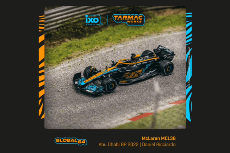 TARMACWORKS　T64G-F041-DR3　1/64　McLaren MCL36　Abu Dhabi Grand Prix 2022