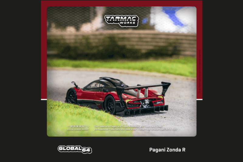 ★予約商品　TARMACWORKS　T64G-TL015-RE　1/64　Pagani Zonda R　Rosso Dubai