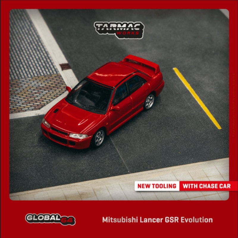TARMACWORKS　T64G-048-RE　1/64　Mitsubishi Lancer GSR Evolution Red