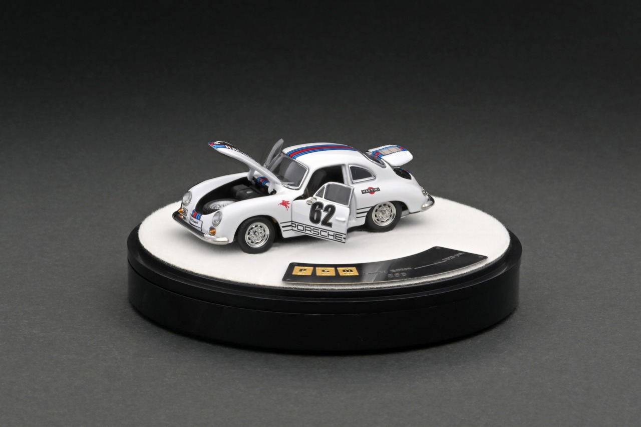 再受注】 PGM PGM-640502-2 1/64 Porsche 356 White - Rotating