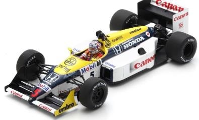 ★予約商品　Spark　18S740　1/18　Williams FW11B No.5 Winner British GP 1987　Nigel Mansell