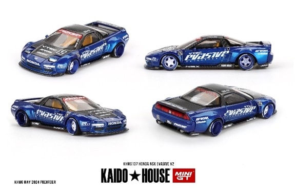 ★予約商品　MINI-GT　KHMG137　1/64　ホンダ NSX Evasive V2(左ハンドル)