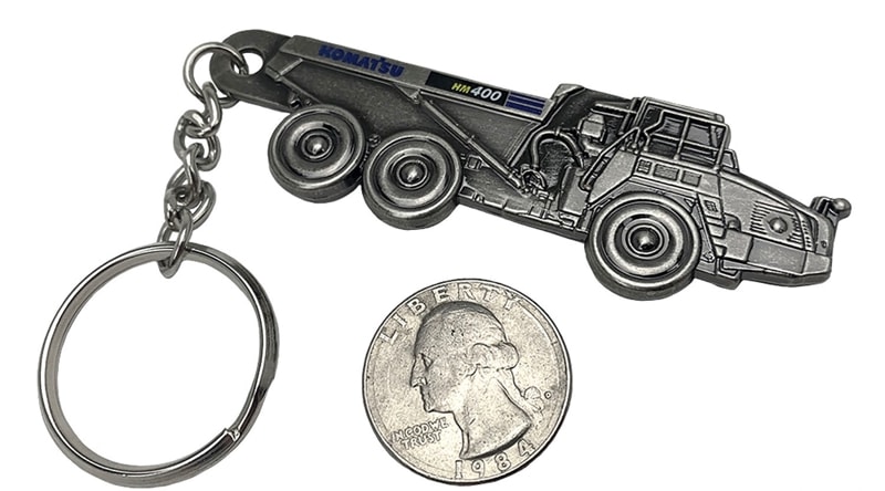★予約商品　ファーストギア　FG90-0650　コマツ HM400 アーティキュレート ホウルトラック  エンボスキーホルダー(金属製)