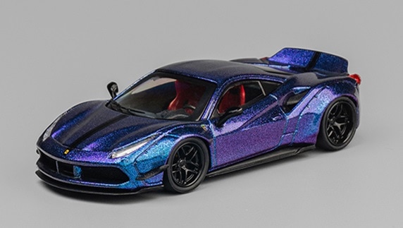 ★予約商品　CM・MODEL　CM64-LB488-04　1/64　LB-WORKS 488 Widebody カメレオン