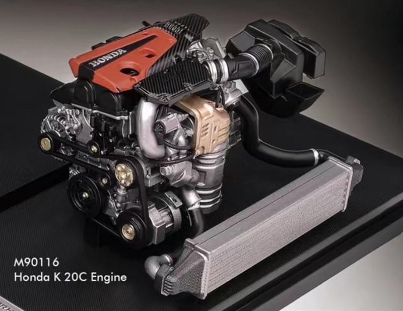 ★予約商品　MOTORHELIX　M90116　1/18　ホンダ K 20C エンジン（Civic Type R FL5）