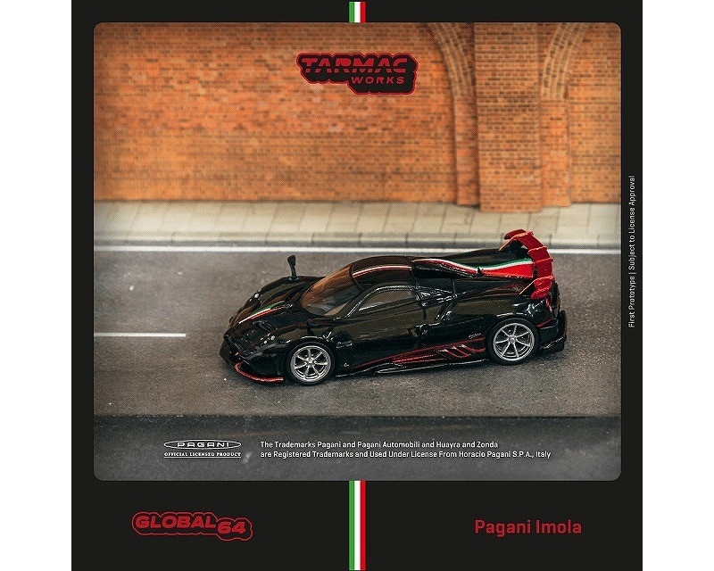ターマックワークス　T64G-TL046-BK　1/64　Pagani Imola Nero Oro
