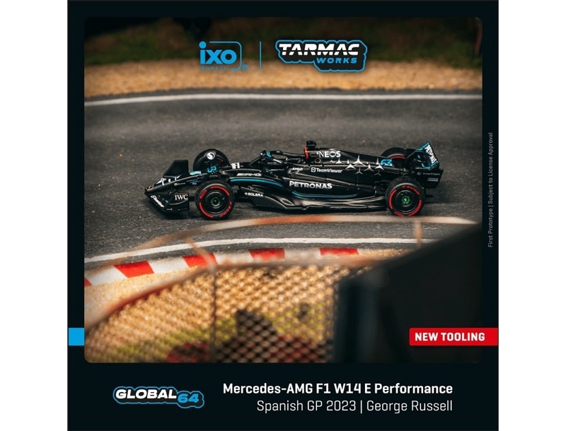 ★予約商品　ターマックワークス　T64G-F064-GR1　1/64　Mercedes-AMG F1 W14 E Performance Spanish Grand Prix 2023 George Russell 