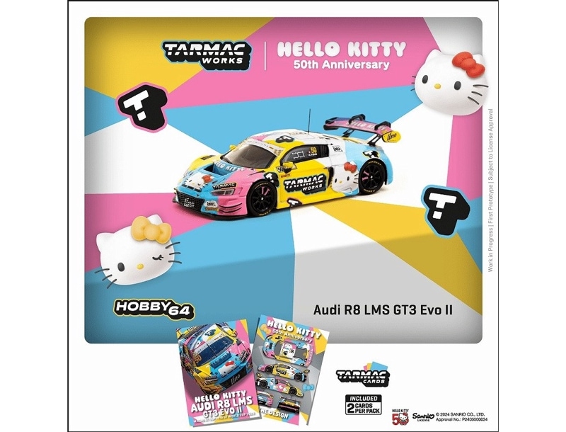 ターマックワークス　T64-043-23MGP50　1/64　Audi R8 LMS GT3 Evo II Macau GT Cup - FIA GT World Cup 2023 トレーディングカード入り (限定50台)
