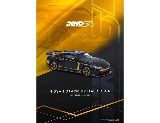 ★予約商品　INNO MODELS　IN64-R50-BLK　1/64　NISSAN GT-R50 By ITALDESIGN ブラック